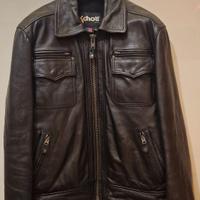 GIUBBOTTO DI PELLE Schott NYC Giacca Uomo nero TG