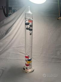 Termometro Galileo vetro 43cm elegante vintage