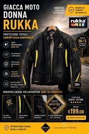 Giacca Moto Donna RUKKA Gore-Tex Tg. 38 / S – TOP