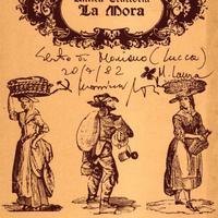 Cartolina Promozionale Antica Trattoria La Mora