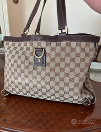 Borsa Gucci – Modello D-Ring Tote in GG Canvas