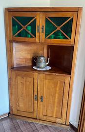 Mobile angolare in legno di ciliegio