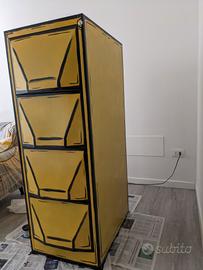 schedario classificatore a 4 cassetti metallo