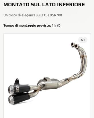 Scarico Akrapovic Tracer7/XSR700