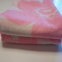 coppia asciugamani vintage anni 70 cotone spugna