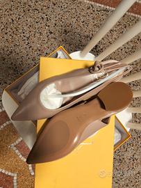 scarpe frux slingback sally pelle taupe n 37
