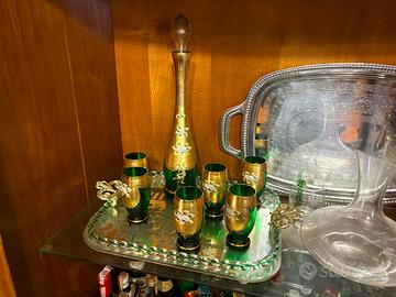 Servizio da Liquore Vintage in Vetro di Murano