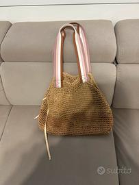 Borsa donna in paglia Benetton