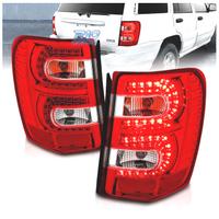 FANALI A LED JEEP GRAND CHEROKEE 99-05 ROSSO CHIAR