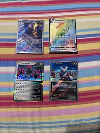 Lotto 4 carte pokemon full art