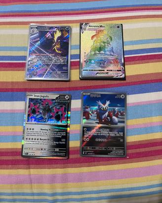 Lotto 4 carte pokemon full art