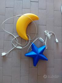 Abat-jour e Lampade parete bambini stella luna