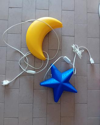 Abat-jour e Lampade parete bambini stella luna