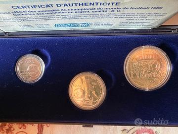 Trittico Monete in argento  Messico 1985
