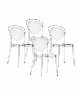 4 sedie NUOVE Calligaris Parisienne trasparenti