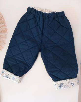 Pantaloni imbottiti blu
