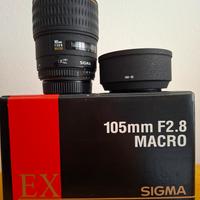 Obiettivo Sigma 105mm F2.8 D EX Macro x Nikon