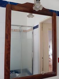 specchio grande con lampada 