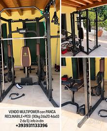 MULTIPOWER marcy piu pesi pari al nuovo
