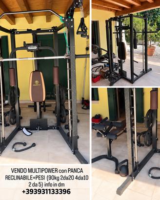 MULTIPOWER marcy piu pesi pari al nuovo