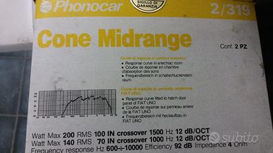 Cone midrange phonocar