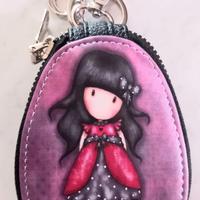 Mini borsa portachiavi Santoro Gorjuss viola
