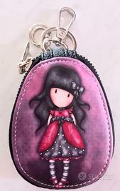 Mini borsa portachiavi Santoro Gorjuss viola