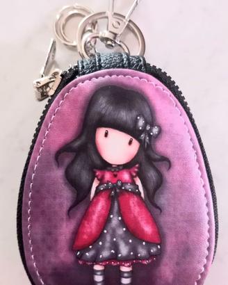 Mini borsa portachiavi Santoro Gorjuss viola