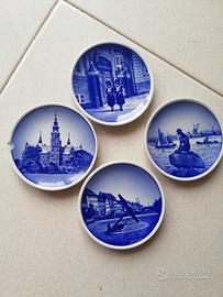 set piattini blu danesi Denmark collezione 2010