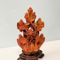 Scultura cinese in pietra saponaria