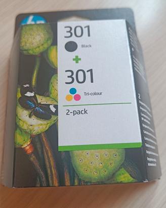 Cartucce HP 301 black e tricolor