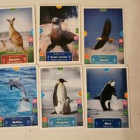 6 figurine Animal action 3D Kinder