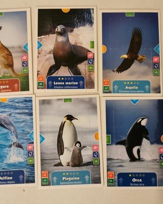 6 figurine Animal action 3D Kinder