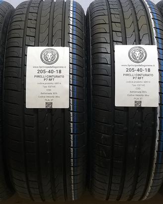 4 GOMME 205 40 18 PIRELLI A68914