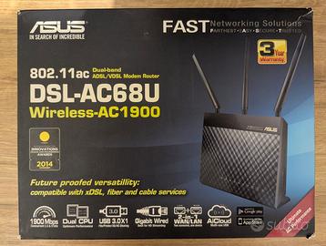 Router Wi-Fi ASUS DSL-AC68U Dual-Band AC1900