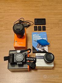 Sony a6500 + Sony 18-105 + Sigma 30 + accessori