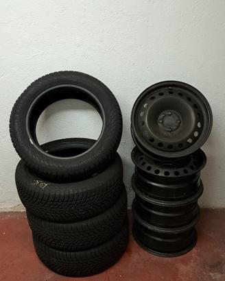 Pneumatici invernali + cerchi in ferro 16"