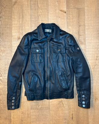 giacca in pelle vintage iceberg