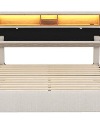 Letto Matrimoniale 140x200 KecDuey con LED e USB -