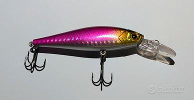 Minnow Crankbait professionale oro/rosa. 