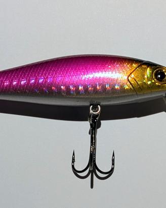 Minnow Crankbait professionale oro/rosa. 