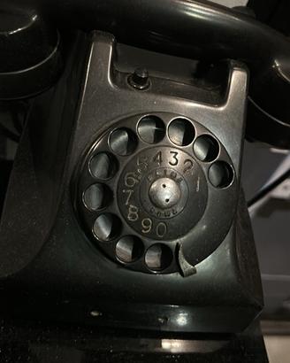 Telefono vintage bachelite nera FATME Roma anni 50