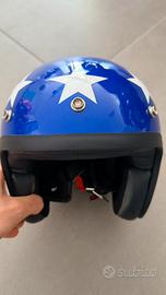 Helmet casco moto jet DMD stelle e strisce