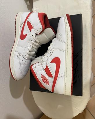 Nike AJ 1 Mid SE White Lobster Dune Red Sail