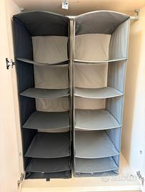 Set 4 organizer appesi IKEA Skubb per armadio