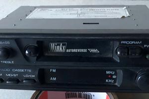 Autoradio mangiacassette vintage Winks