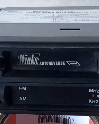 Autoradio mangiacassette vintage Winks