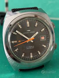 Jaquet Droz orologio svegliarino con data anni 70