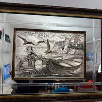 Quadro con un paesaggio