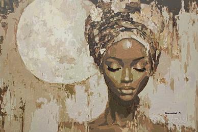 QUADRO MODERNO DIPINTO A MANO OLIO SU TELA VOLTO 